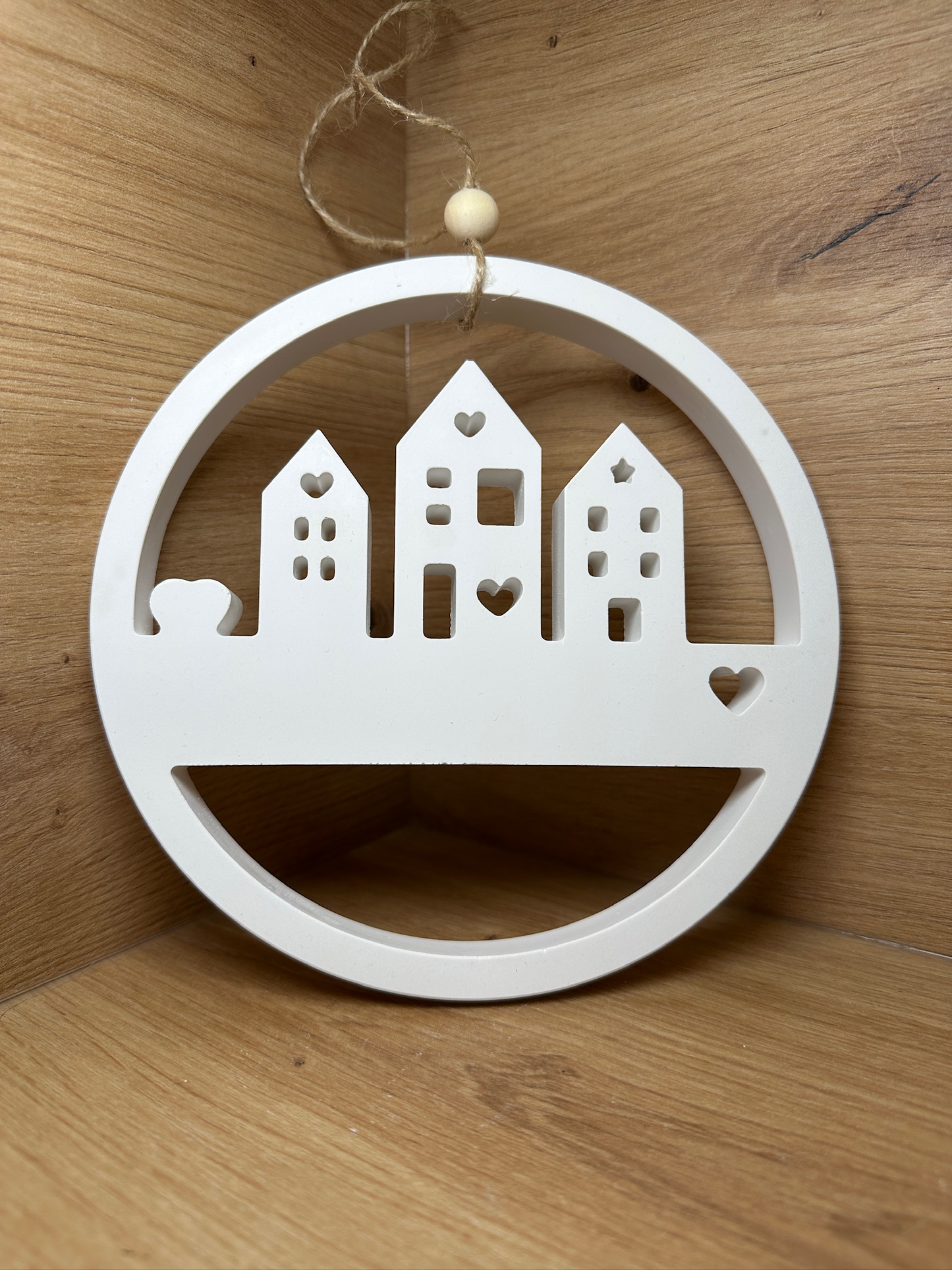 đĄ Deko âHäuserzauberâ aus Raysin â Minimalistisch & Stilvoll ⨠(zum hängen oder stellen & personalisierbar)