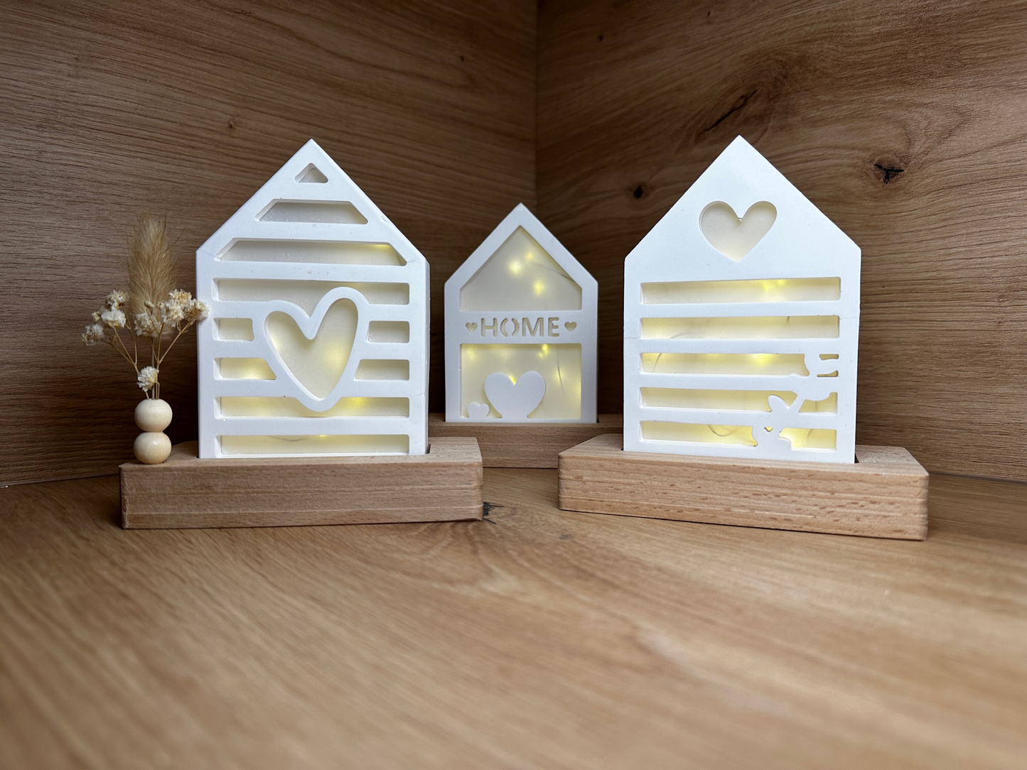 🏡 LED-Dekohaus aus Raysin – Gemütliches Licht für dein Zuhause ✨ (einzeln oder im 3er Set)
