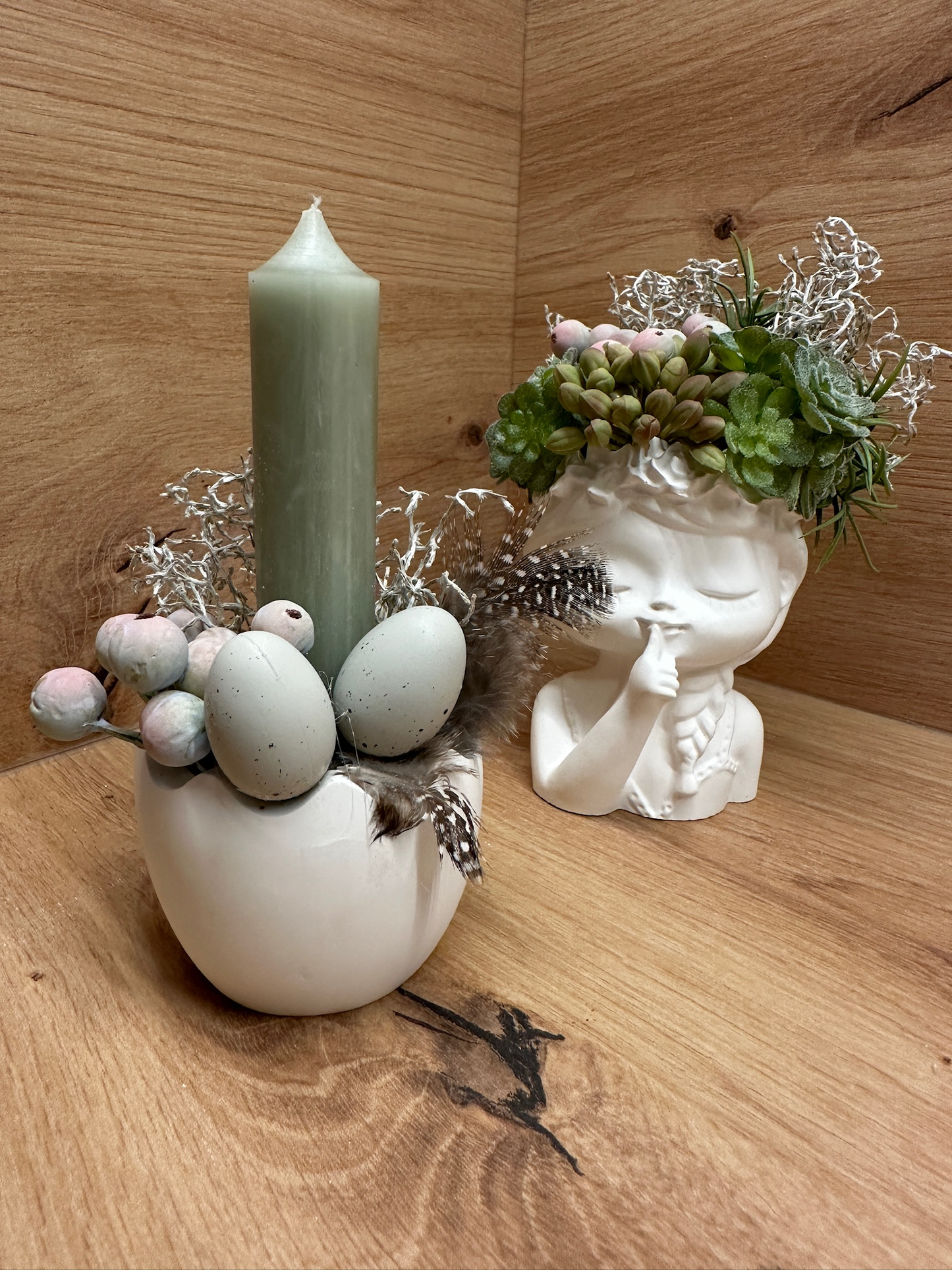 Dekoset "Frühlingszauber" – für eine stilvolle Osterdeko 🕊️🌿 (verschiedene Farben verfügbar)