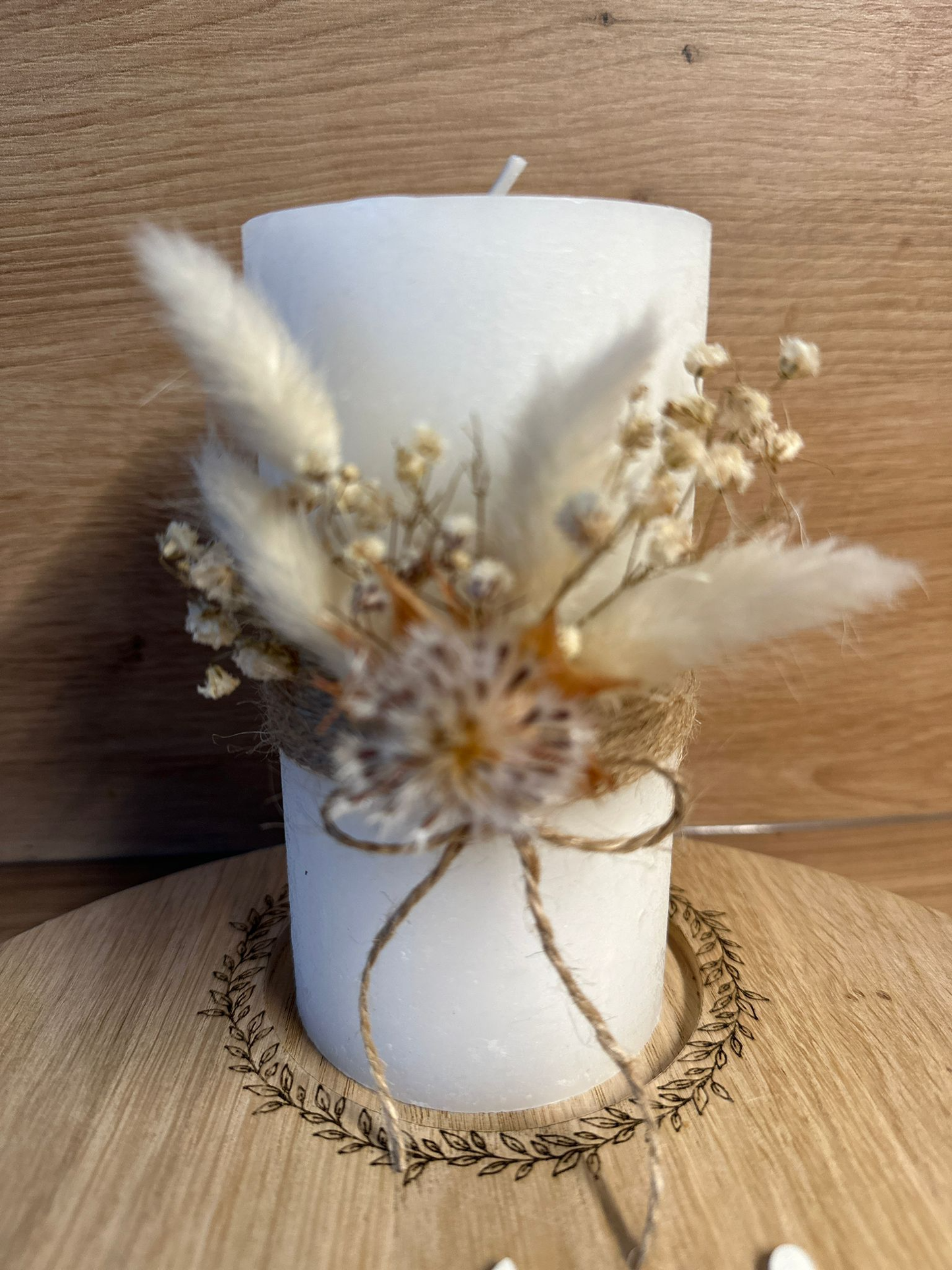 Geburtsteller Taufteller Hochzeitsteller - optional mit Kerze & Personalisierung