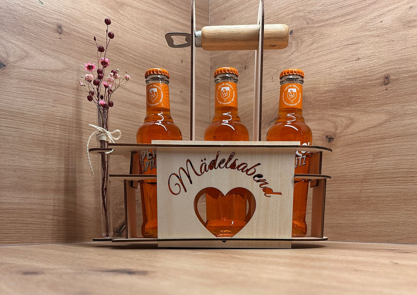 đč Perfekt fĂŒr den MĂ€delsabend â Der stylische GetrĂ€nketrĂ€ger mit Gravur đč